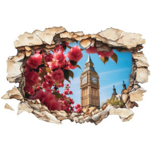 3D London Escape Wall Sticker